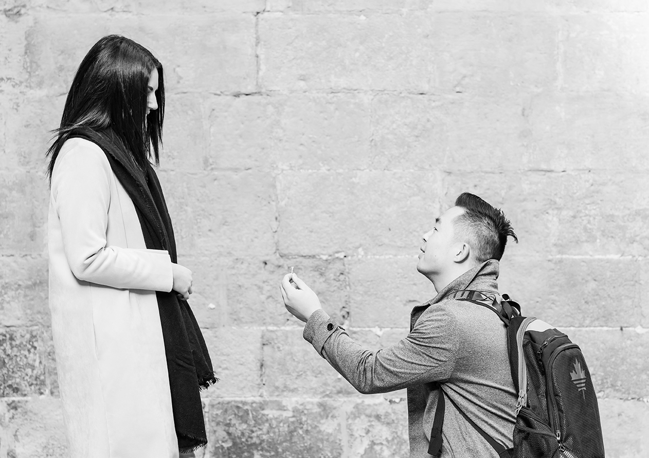 Secret proposal photo session in Barcelona