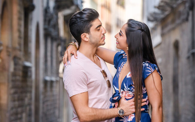 Love story photo session in Barcelona