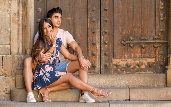 Love story photo session in Barcelona